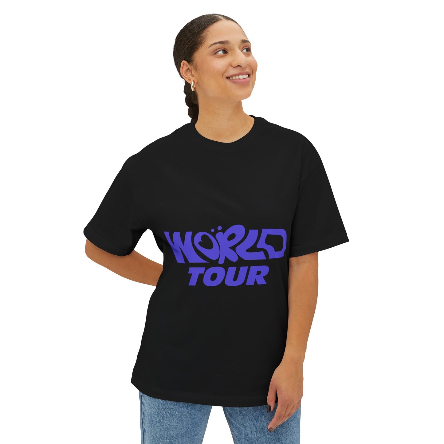 World Tour Bubble Letter-Oversized Tee
