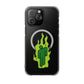 Green Flame Icon Magnetic Clear Impact Case
