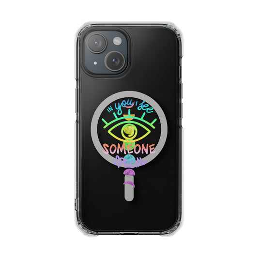 Rainbow Lunar Phases Magnetic Clear Impact case
