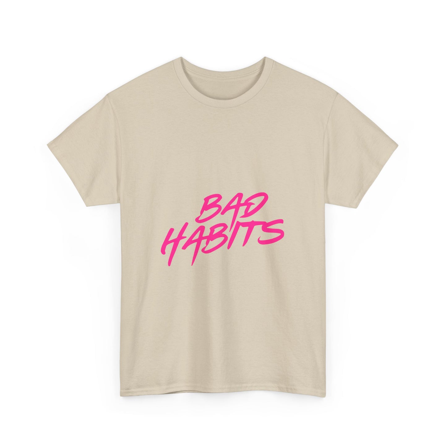 Sun and Waves Minimalist Unisex Heavy Cotton Tee