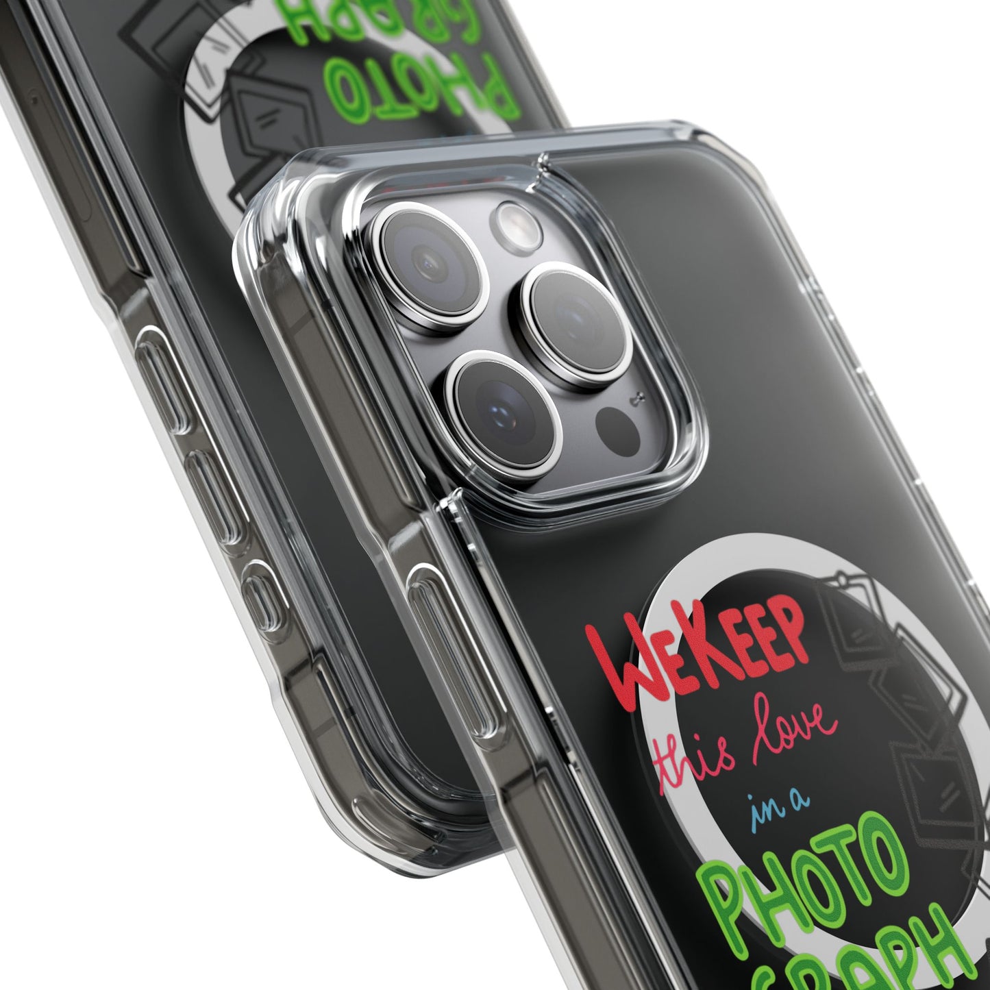 White Paw Print Magnetic Clear Impact Case