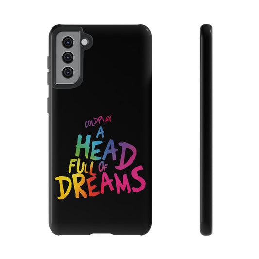 Premium Tough Case for Samsung S21 to S25 Ultra Showcasing Coldplay’s Iconic A Head Full of Dreams