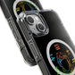 Minimalist Divide Symbol with Brush Magnetic Clear Impact Case