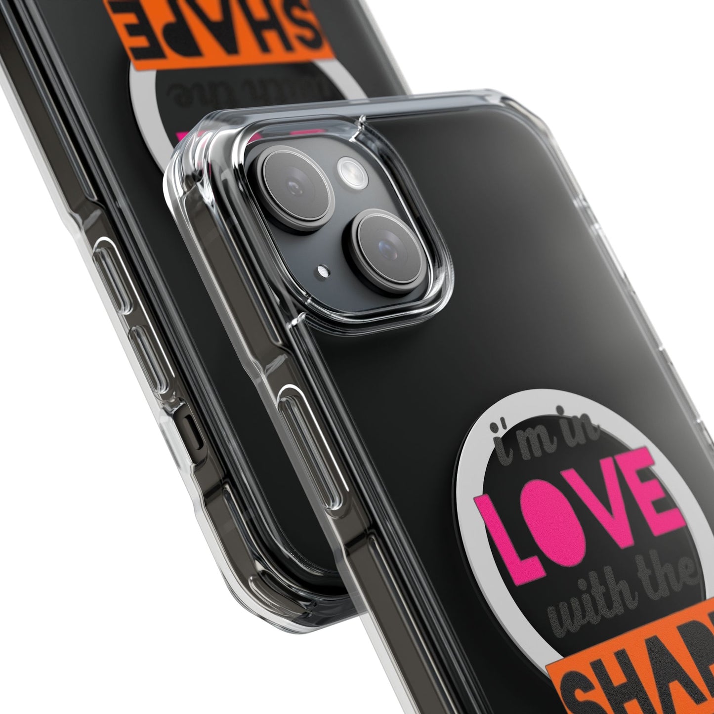 Orange Divide Symbol Magnetic Clear Impact Case
