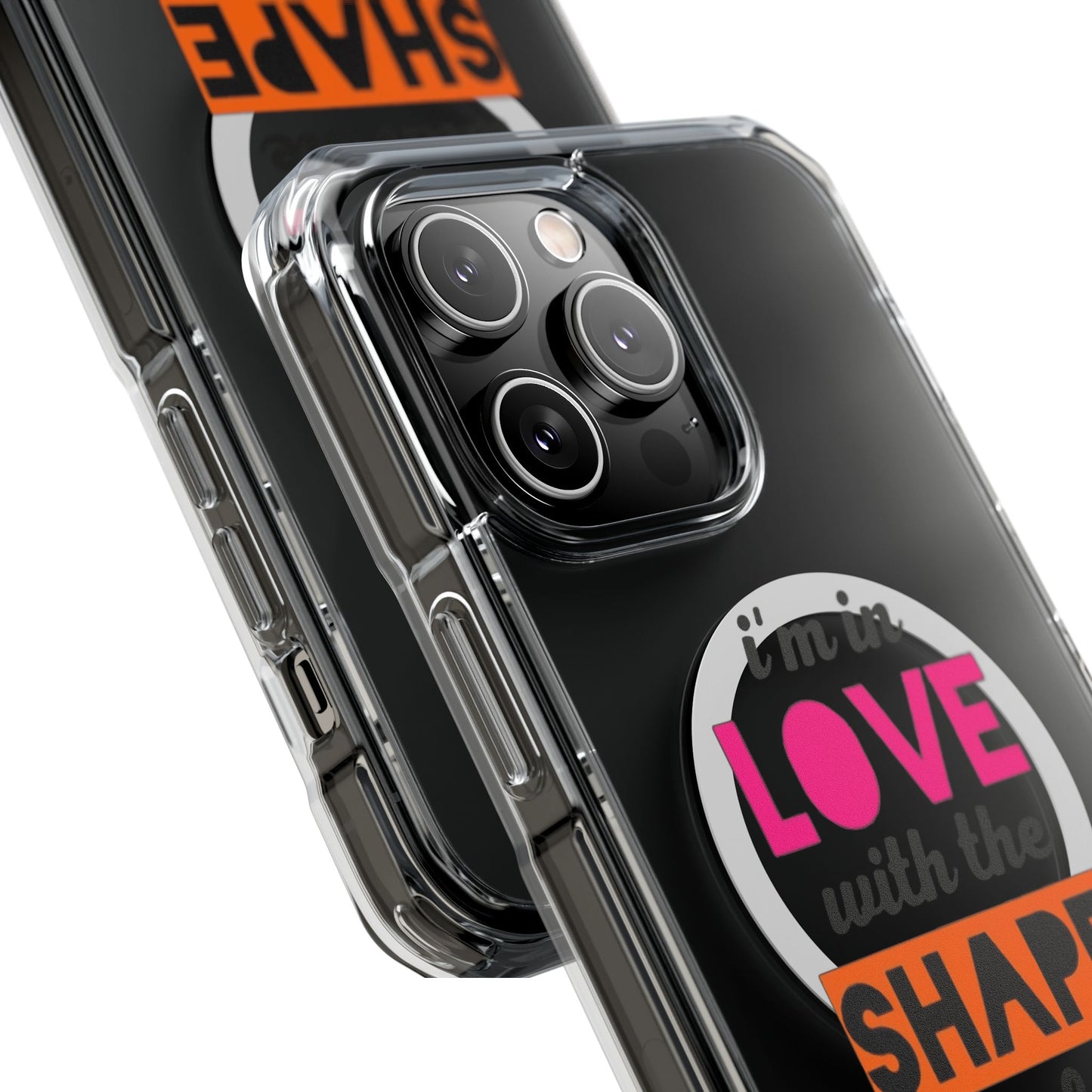 Orange Divide Symbol Magnetic Clear Impact Case