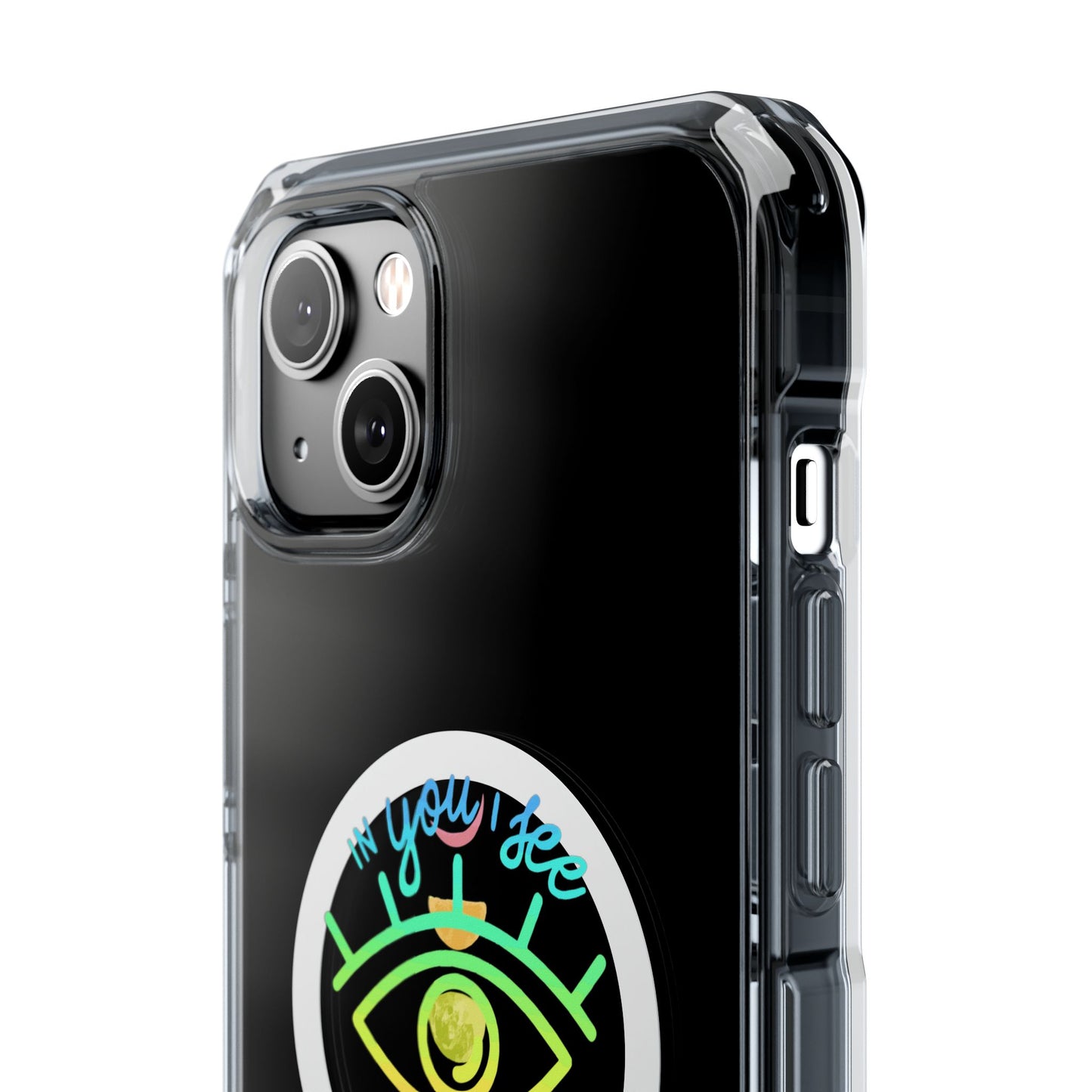 Rainbow Lunar Phases Magnetic Clear Impact case