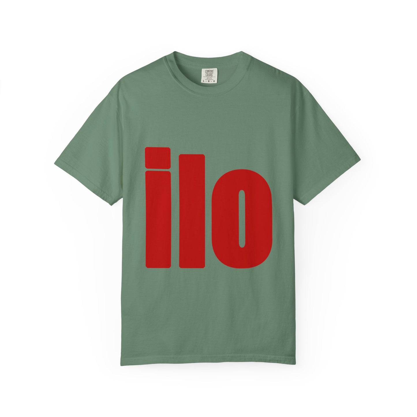 ILO Bold Red Block Unisex Dyed T-shirt