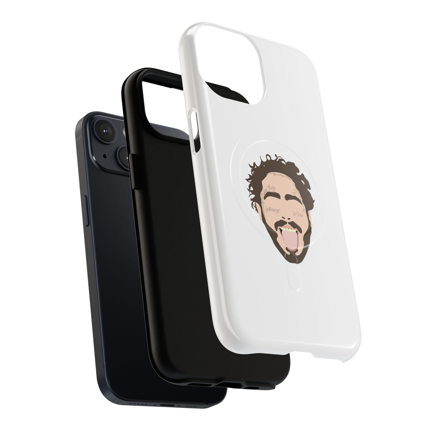 Minimalist Tongue Out Cartoon Face Tough Magnetic Case