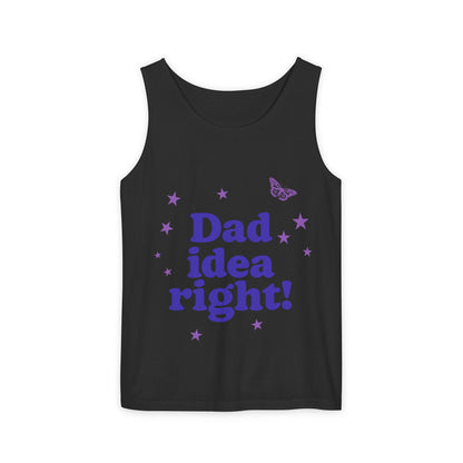 Dad Idea Right! Star & Butterfly-Dyed Tank Top