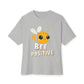 Oversized boxy Tee – Snazzy Bee positive Edition