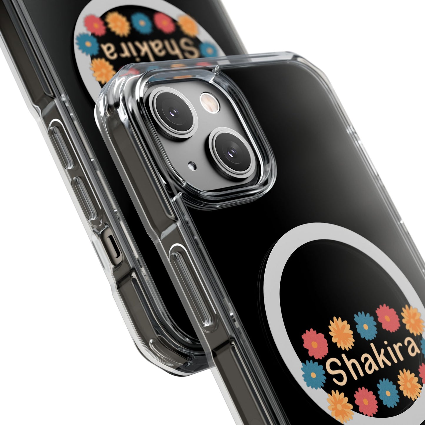 Retro Floral Groove Clear Impact case