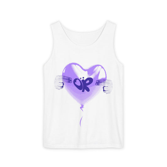 Heart Balloon OR Pop Art-Dyed Tank Top