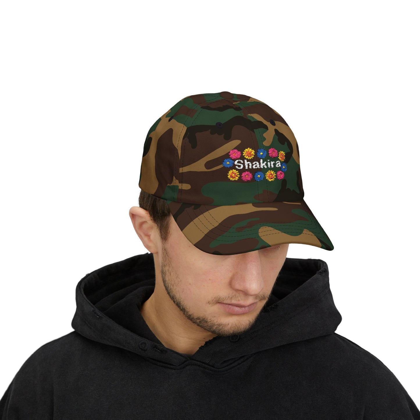 Retro Floral Groove Classic dad cap