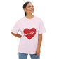 Heartbeat Love Unisex Oversized Boxy Tee