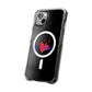 Heart on Fire Bold Script Magnetic Clear Impact Case