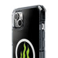 Green Flame Icon Magnetic Clear Impact Case