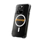 Orange Lightning Text Logo Magnetic Impact Case