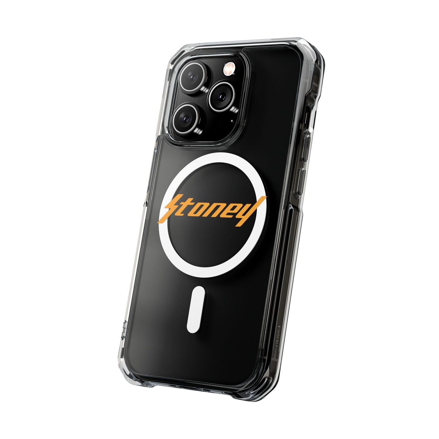 Orange Lightning Text Logo Magnetic Impact Case