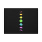 Rainbow Lunar Phases Canvas