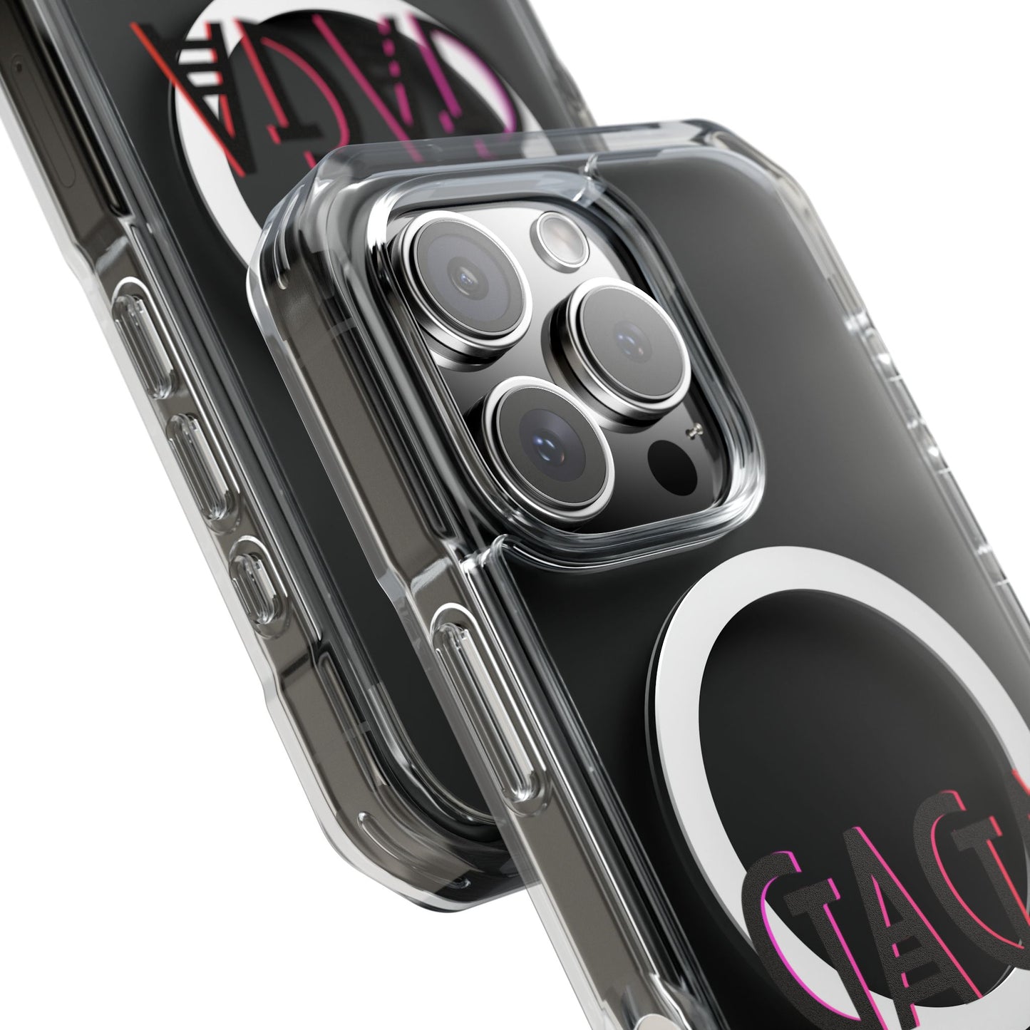 Electric Neon Magnetic clear case