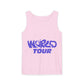 World Tour Bubble Letter-Dyed Tank Top