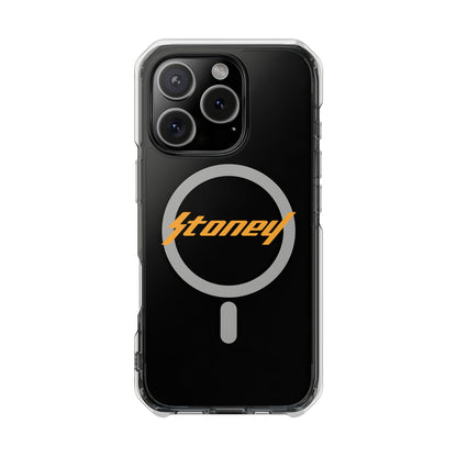 Orange Lightning Text Logo Magnetic Impact Case