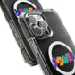 Retro Flower Power Color Pop Magnetic Clear Impact Case