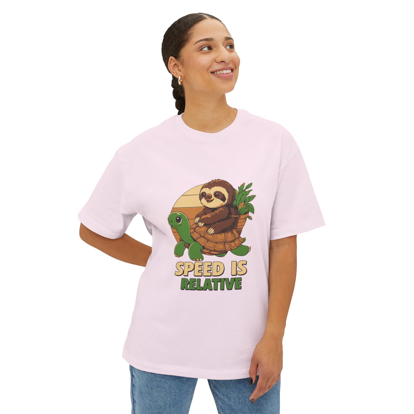 Oversized boxy Tee – Snazzy Speed Edition