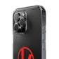Crimson Orbit Clear Case