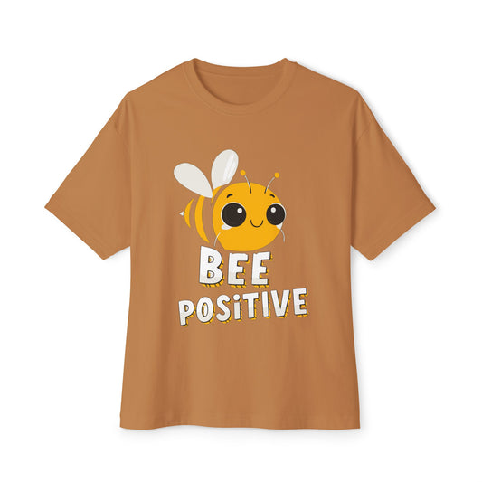 Oversized boxy Tee – Snazzy Bee positive Edition