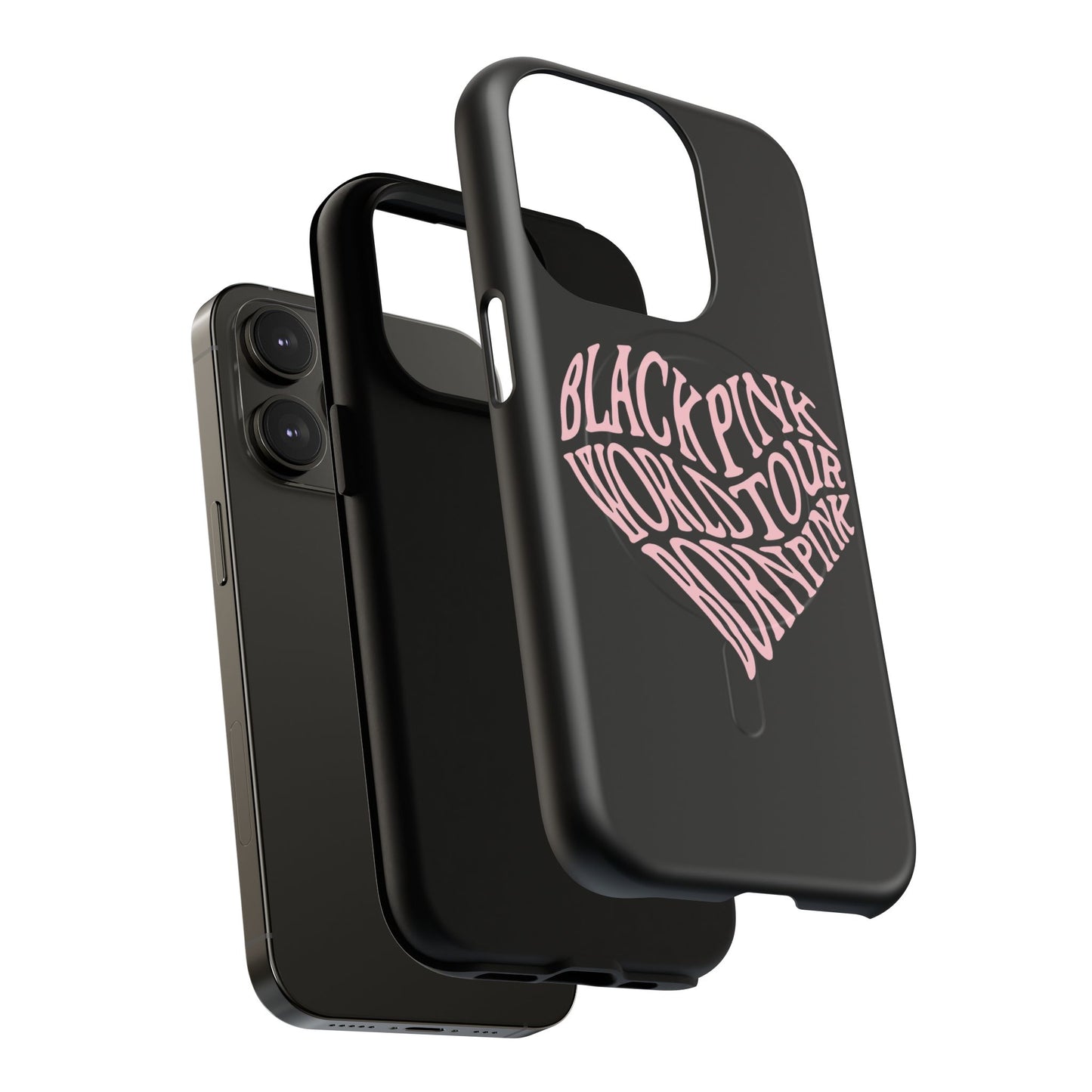 Iphone Born Pink Heart Typography - Tough Magnetic Phone Case