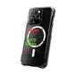 White Paw Print Magnetic Clear Impact Case