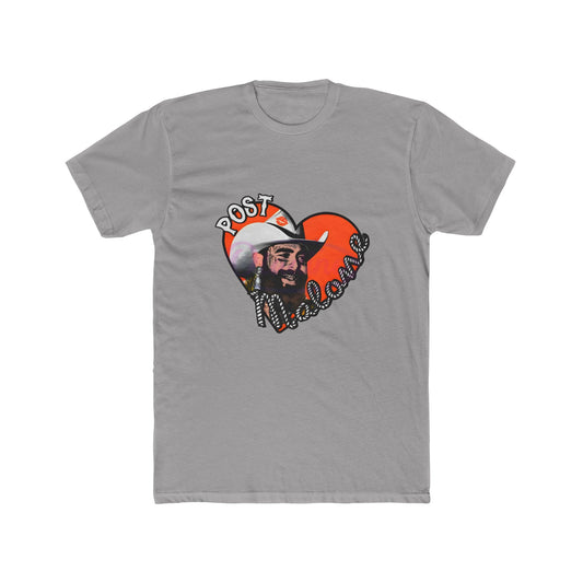 Unisex Cotton Tee – Post Malone Heart Design