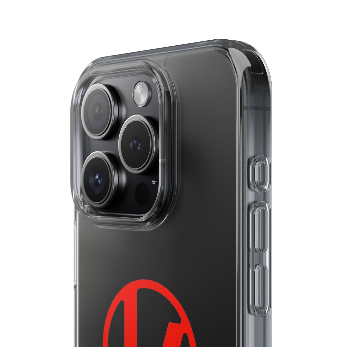 Crimson Orbit Clear Case
