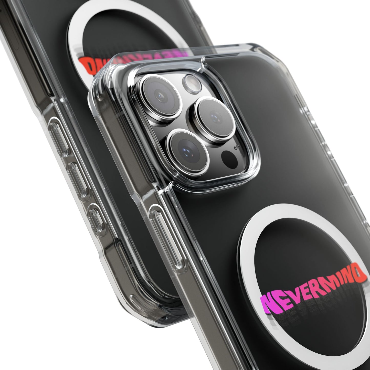Wavy Groovy Typography Magnetic Clear Impact case