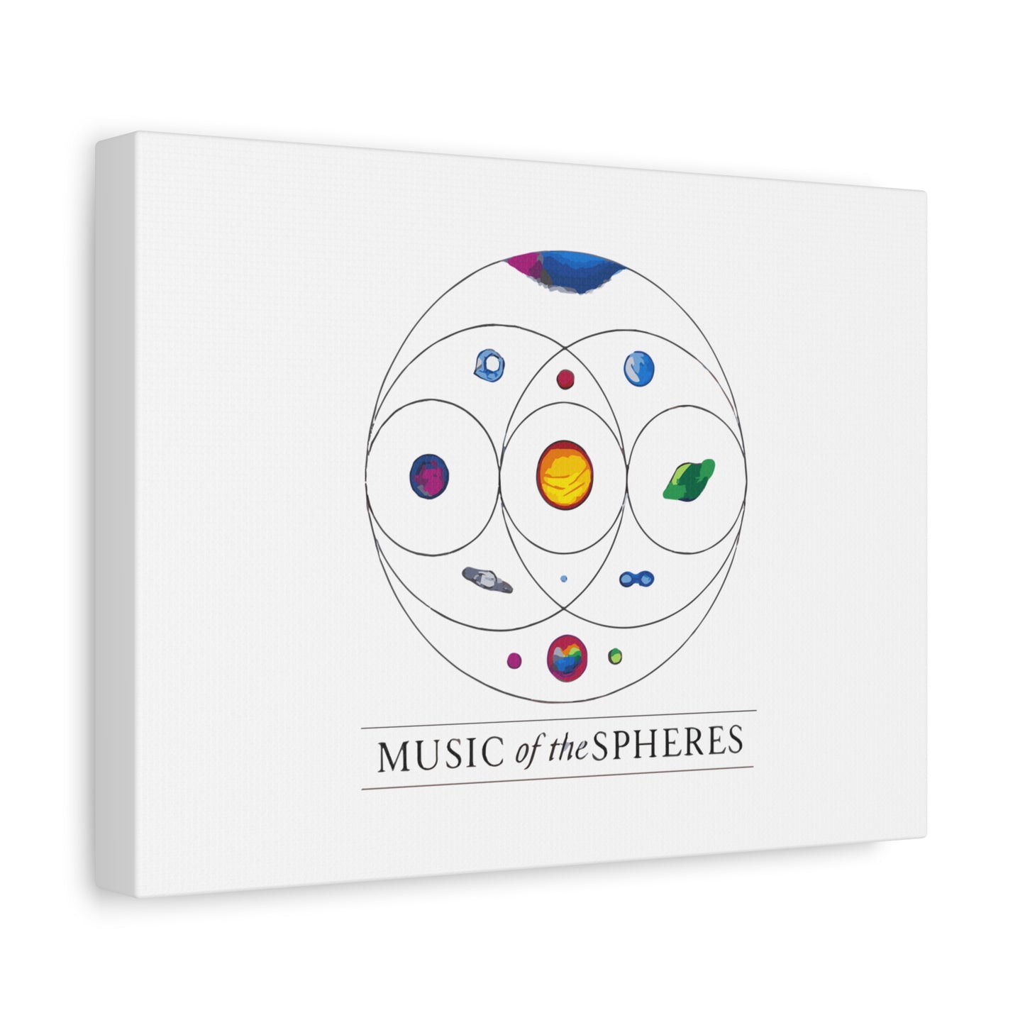 Colorful Planetary Orbit Diagram Canvas