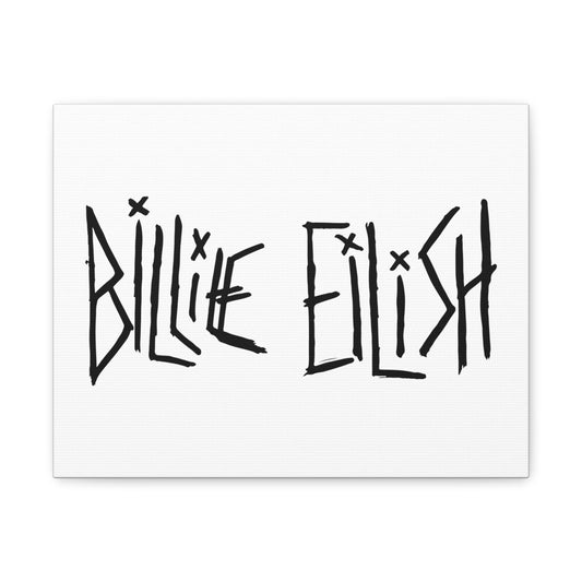 Twisted Ink Font Matte Canvas