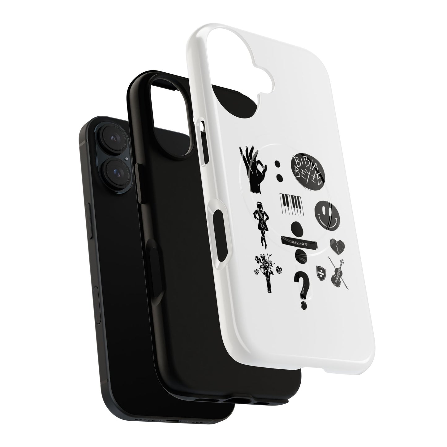 Ocean Wave with Heart Outline Tough Magnetic case