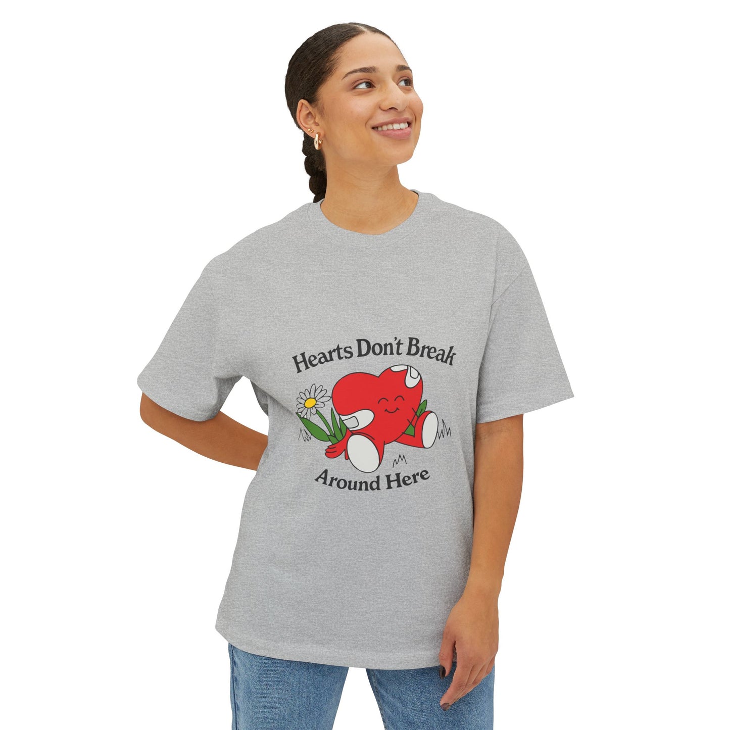 Abstract Guitar Sketch Oversized Boxy Tee