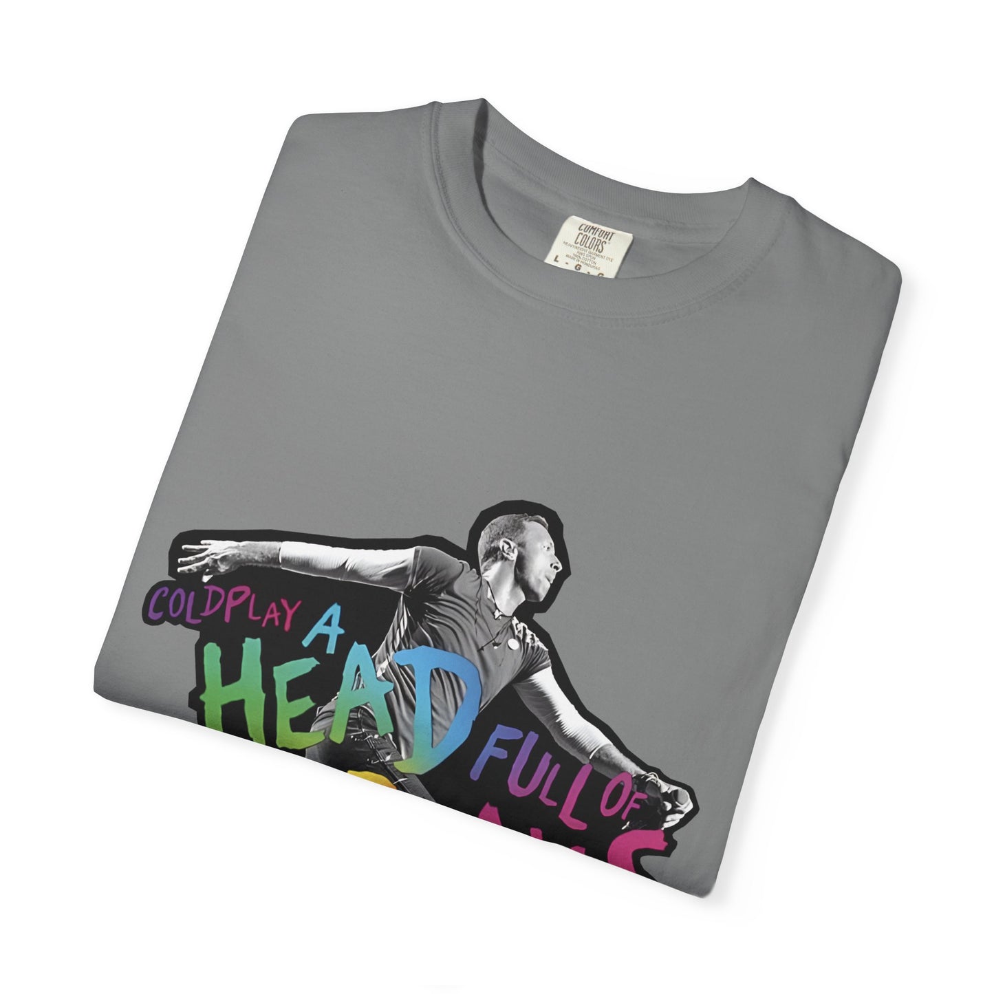 Unisex Garment-Dyed T-Shirt Inspired by Coldplay A Head Full of Dreams Chris