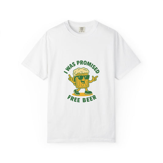 Unisex Garment-Dyed T-shirt – Snazzy Free Beer Edition