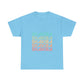 Retro Pop Lines Unisex Heavy cotton tee