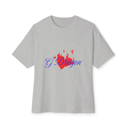 Heart on Fire Bold Script Unisex Oversized Boxy Tee