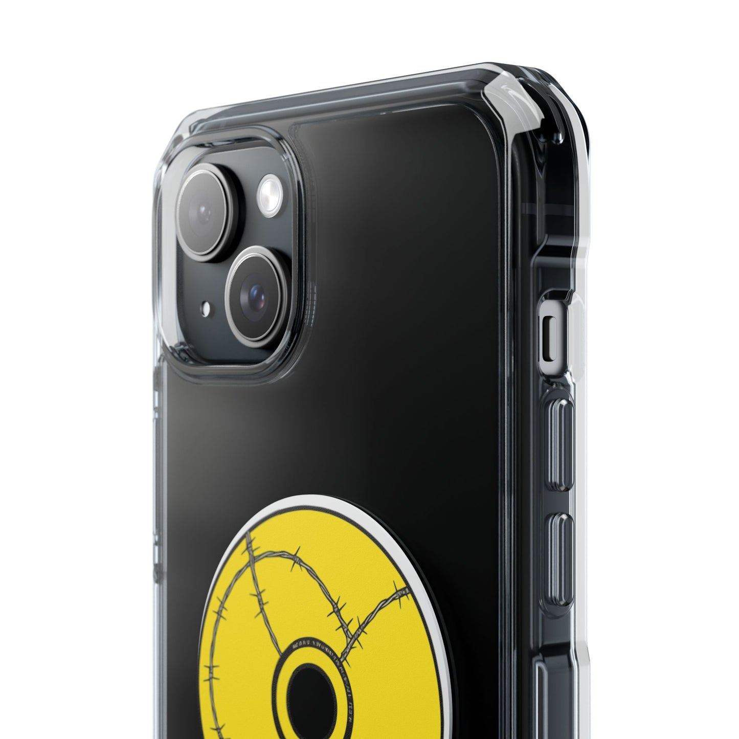 Minimalist Black Disc Outline Magnetic Impact Case