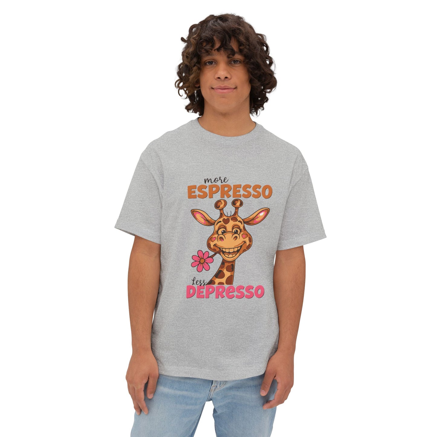 Oversized boxy Tee – Snazzy Espresso Edition