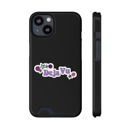 Phone Case + Card Holder For Iphone 13 – Olivia Rodrigo Deja Vu | Black Edition