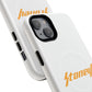 Orange Lightning Text Logo Tough Magnetic Case