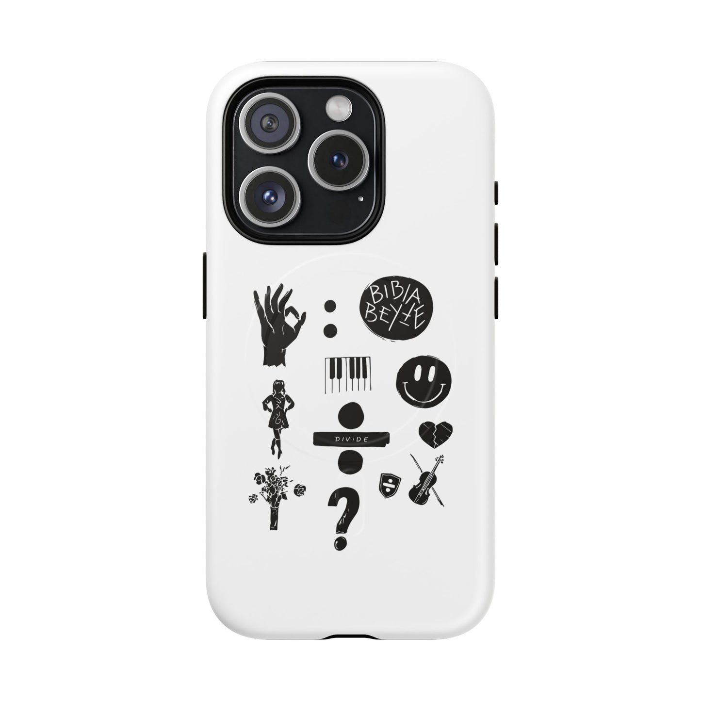 Ocean Wave with Heart Outline Tough Magnetic case