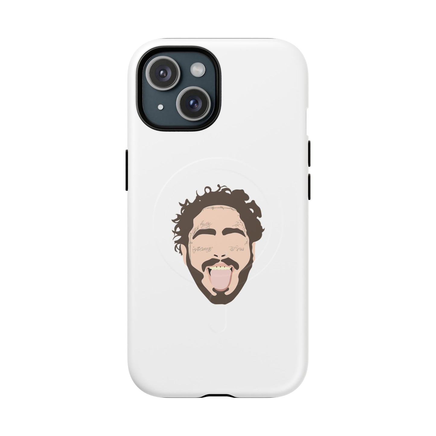 Minimalist Tongue Out Cartoon Face Tough Magnetic Case