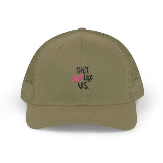 . Bold “NOT” Statement Snapback Trucker Cap